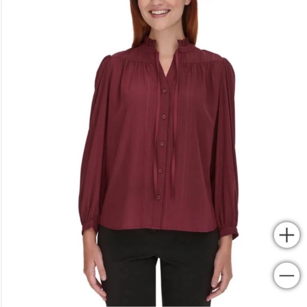 M: DKNY Long Sleeve Blouse